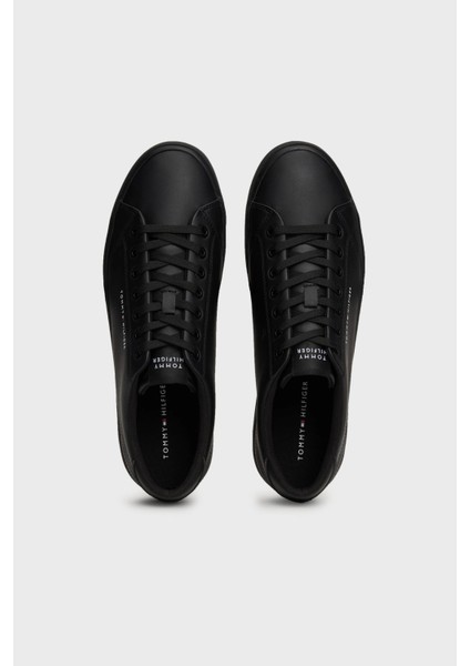 Logolu Deri Karışımlı Sneaker Ayakkabı Erkek Ayakkabı FM0FM05041 Bds