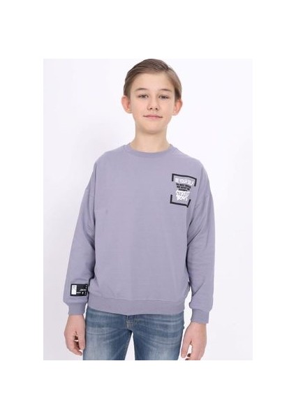 Erkek Çocuk Baskılı Sweatshirt