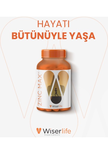 ZinCMax Çinko, Bakır, Manganez ve Vitamin C içeren Takviye Edici Gıda 30 Kapsül