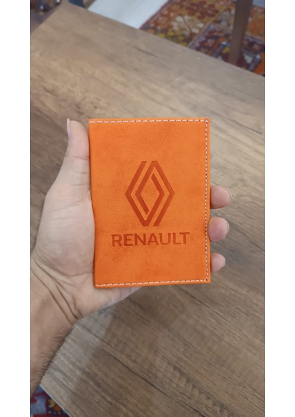 Renault Deri Dikişli Araç Ruhsat Kılıfı Kabı Oto Ruhsatlık Araba Ruhsat Koruyucu indirimleri