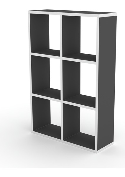 Kenzlife kitaplık güher 090*060*20 gri duvar rafı
