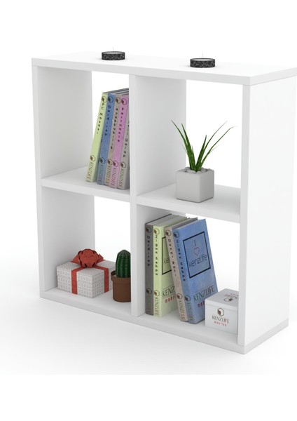 Kenzlife kitaplık gülbin 060*060*20 byz duvar rafı