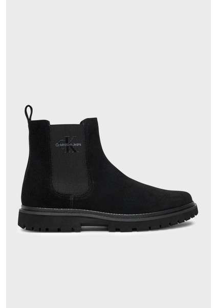 Logolu Süet Bot YM0YM010800GJ Erkek Bot YM0YM01080 0gj