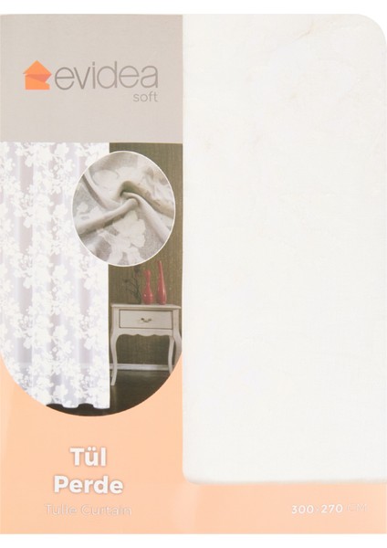 Soft Aluç Tül Perde - Beyaz - 300X270 cm modelleri