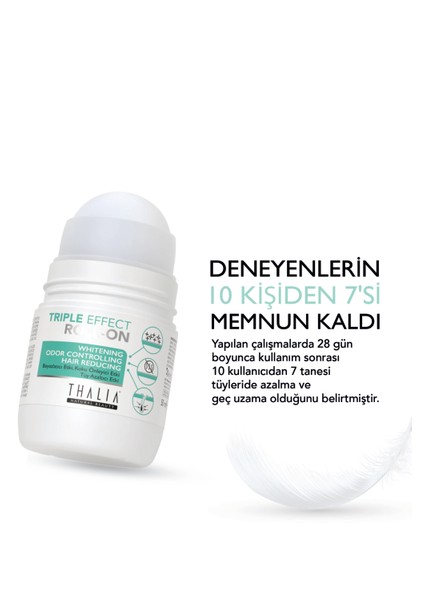 Tüy Azaltmaya & Beyazlatmaya Yardımcı Koku Önleyici Roll-On 50ml