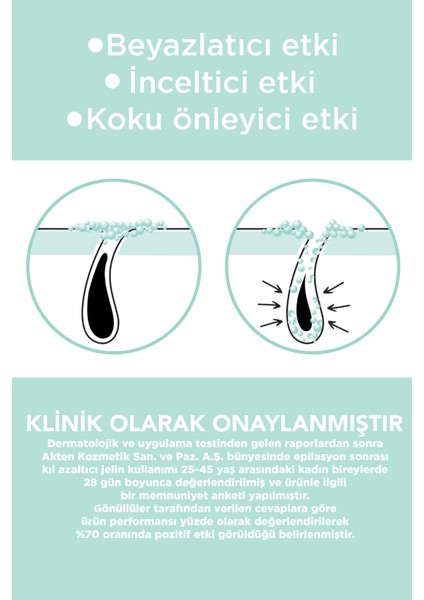 Tüy Azaltmaya & Beyazlatmaya Yardımcı Koku Önleyici Roll-On 50ml