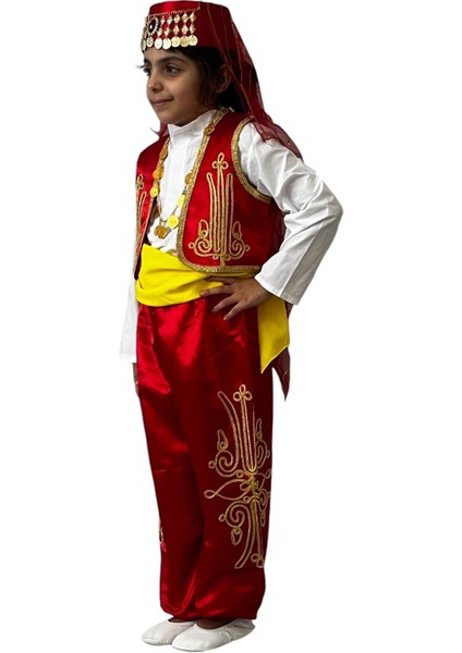 23 Nisan Folklör Kostümü Kırmızı Kız Çocuk fiyatları