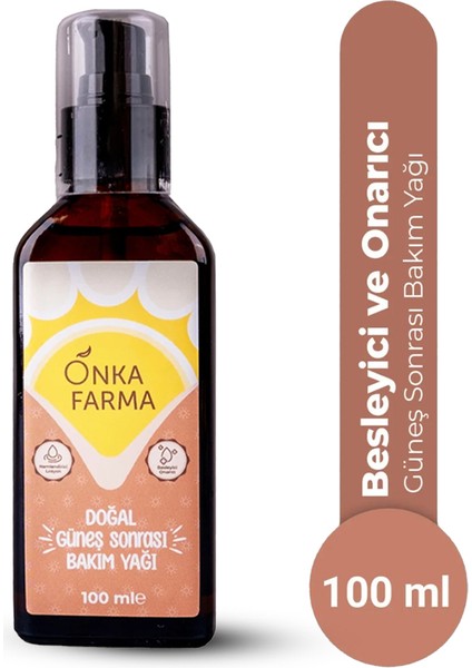 Doğal Güneş Sonrası Bakım Yağı 100 ml - Yenileyici Sıkılaştırıcı Etkili %100 Doğal Içerik