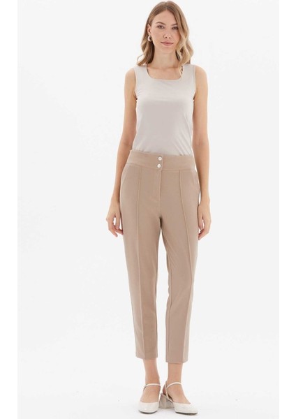 Beli Geniş Lastikli Süs Cep Dar Paça Pantolon fiyatları