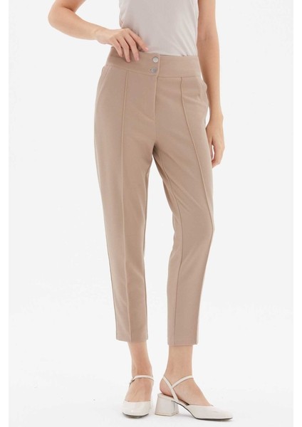 Beli Geniş Lastikli Süs Cep Dar Paça Pantolon modelleri