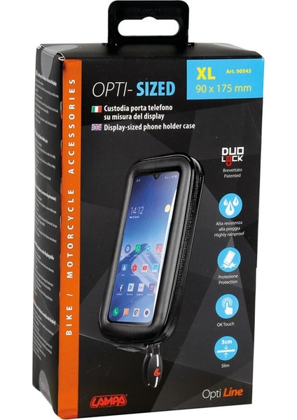 Opti-Sized X-Large (90x175mm Max) Universal Su Geçirmez Telefon Kabı 90543 modelleri