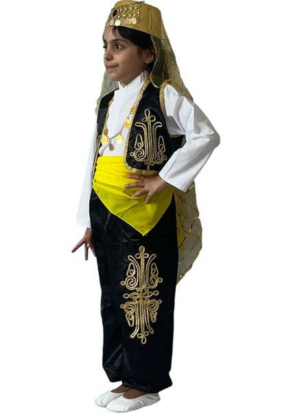 23 Nisan Folklör Kostümü Siyah Kız Çocuk