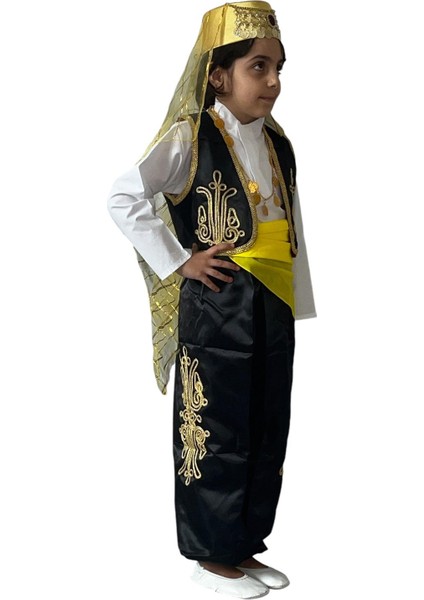 23 Nisan Folklör Kostümü Siyah Kız Çocuk fiyatları