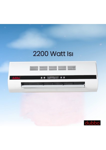 Dubbo Duvar ve Klima Tipli Uzaktan Kumandalı Isıtıcı ve Vantilatör 2200 W
