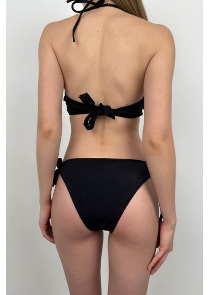 Straplez Boyun Bağlamalı Bikini Takım indirimleri