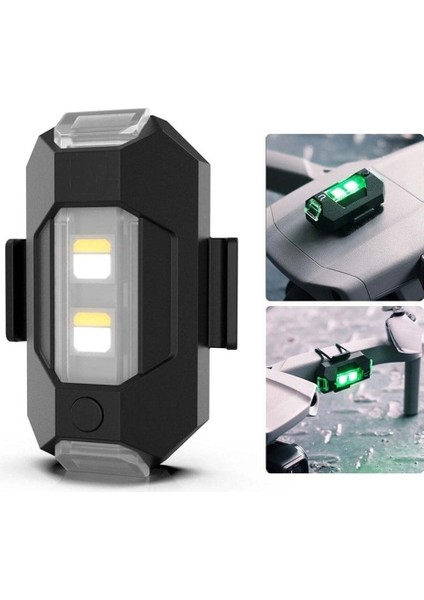 Motosiklet,Drone Uçak Kanadı Çakar Led Lamba Şarjlı