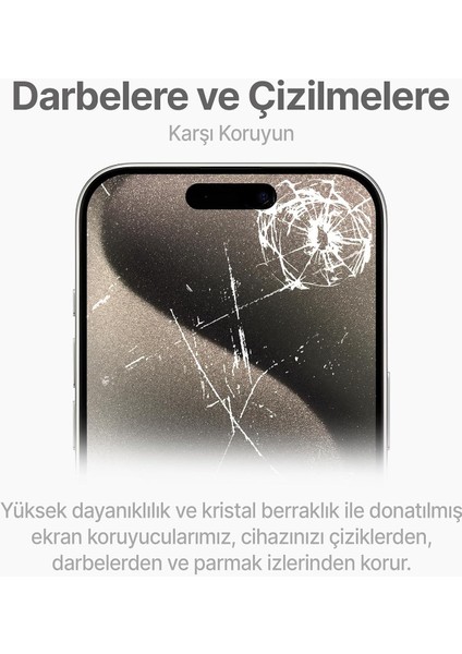 iPhone 14 Pro Max Kırılmaz Cam Temperli Koruma