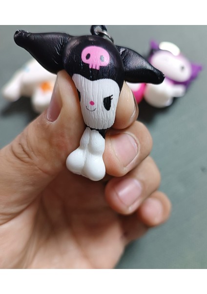 4 Adet Shukushi Sanrio Kwaii Ailesi Kuromi Anaktarlık Seti Figür Oyuncak Sukuşi Set fiyatları