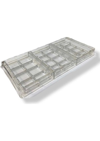 Dubai Çikolata Kalıbı Polikarbon 3 Bölmeli 27X13 cm fiyatları