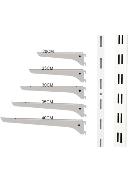 2 Adet 25 cm Raf Destek Kolu, Ahşap Raf Desteği, Raf Tutucu Ayak