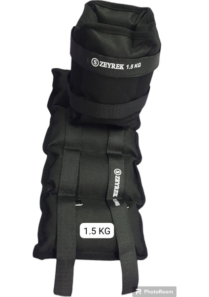 S ZEYREK 1,5 kg x 2 adet toplam 3 kg El Ayak Bilek Kas Güçlendiriçi Ağırlık Seti