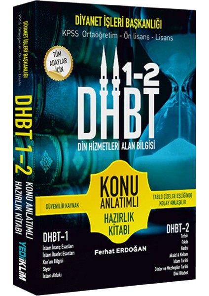 Dhbt 1-2 Din Hizmetleri Alan Bilgisi Konu Anlatımlı Hazırlık Kitabı - Ferhat Erdoğan