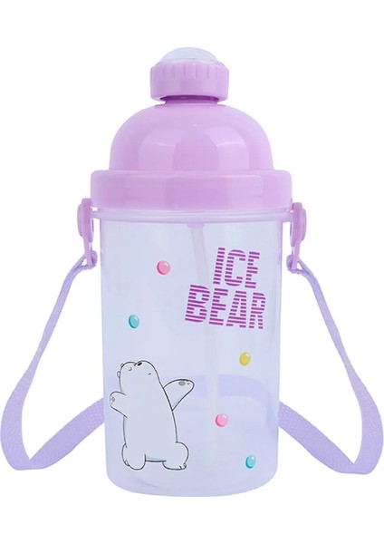We Bare Bears Lisanslı Tutacaklı Plastik Şişe (500ML) - Kutup Ayısı indirimleri