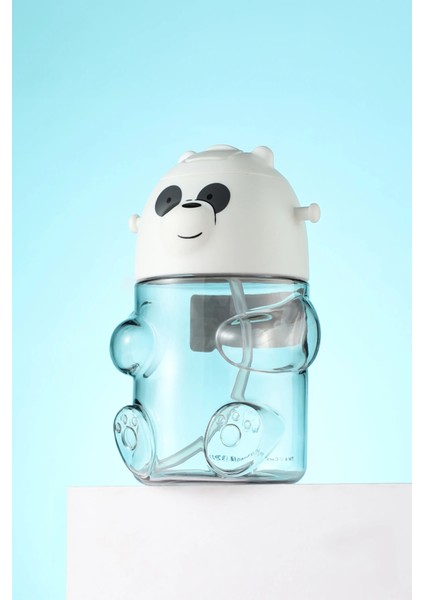 We Bare Bears Lisanslı Figür Plastik Suluk (600ML) - Panda fiyatları