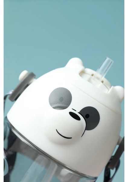 We Bare Bears Lisanslı Figür Plastik Suluk (600ML) - Panda fırsatları
