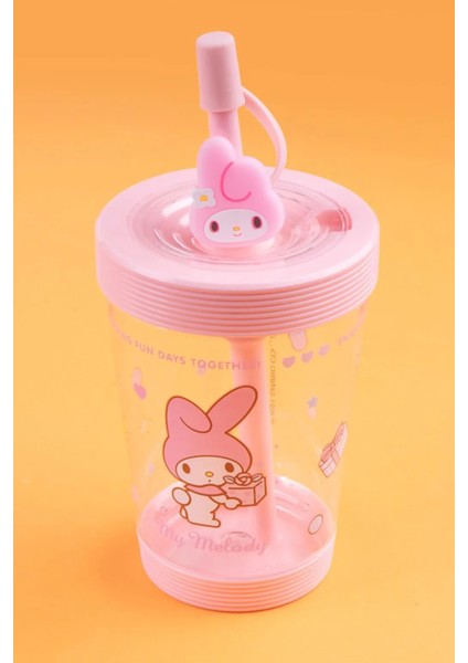 Sanrio Lisanslı Pipetli Plastik Şişe (535ML) - My Melody