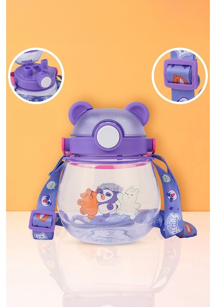 We Baby Bears Lisanslı Kulaklı Plastik Suluk (800ML) indirimleri