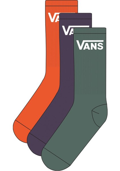 Classıc Vans Crew Sock VN000EZ1FLM1 Unisex Çorap