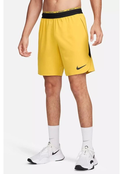 Pro Dri Fit Flex Rep 3.0 Unlined Training Erkek Şort Sarı