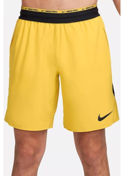 Pro Dri Fit Flex Rep 3.0 Unlined Training Erkek Şort Sarı
