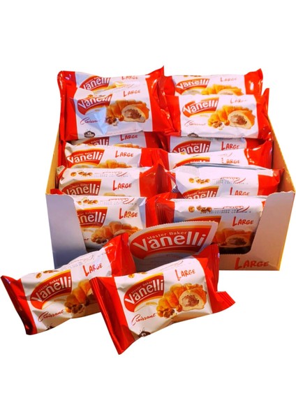 VANELLİ Çikolatalı Fındık Soslu Kruvasan 30G*24 ADET