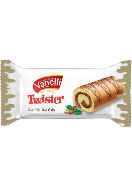 Twıster Fındık Soslu Rulo Kek 35 gr *24 Adet