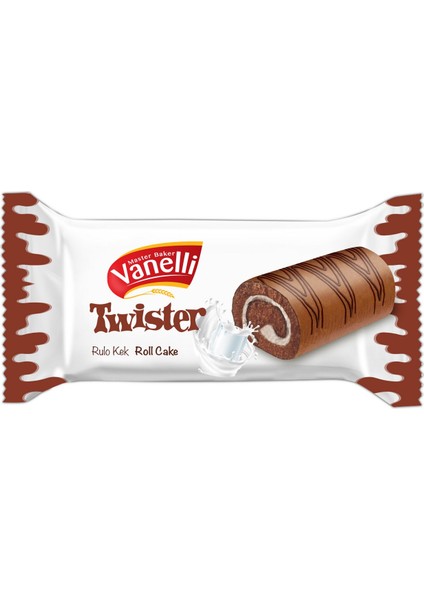 Twıster Süt Kremalı Kakao Soslu Rulo Kek 150GR