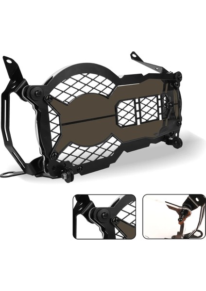 Bmw R1250GS/R1200GS Far Koruma (Grille Guard) Siyah