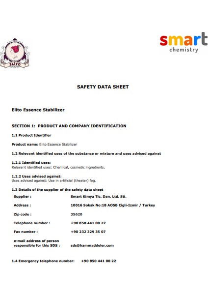 Esans Sabitleyici 5 Lt
