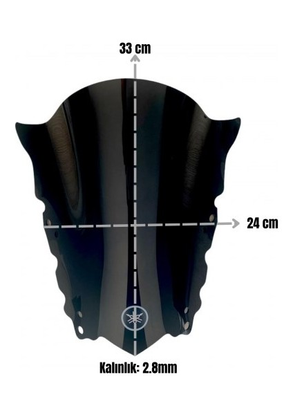 Ön Siperlik Tur Camı 2015-2018 Yamaha R25 Uyumlu fiyatları