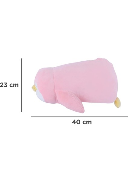 Uzanan Penguen Peluş Oyuncak (40CM) - Pembe fırsatları