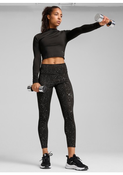 Siyah Kadın Bisiklet Yaka Normal Kalıp T-Shirt 52580101 Intergalactıc Ls Top