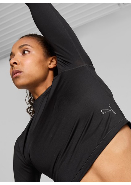 Siyah Kadın Bisiklet Yaka Normal Kalıp T-Shirt 52580101 Intergalactıc Ls Top fiyatları