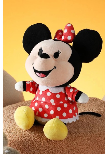 Disney Lisanslı Minnie Mouse 100 Gülen Yüz Serisi Peluş Oyuncak 25CM