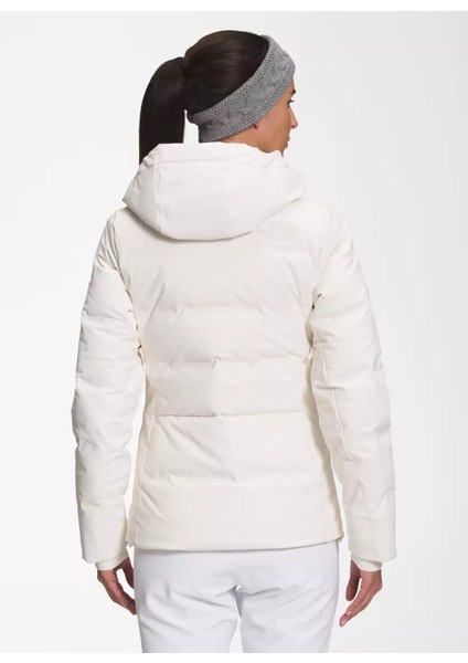 Beyaz Kadın Kayak Montu NF0A87WSQLI1_W Cırque Down Jacket