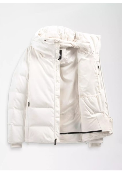 Beyaz Kadın Kayak Montu NF0A87WSQLI1_W Cırque Down Jacket