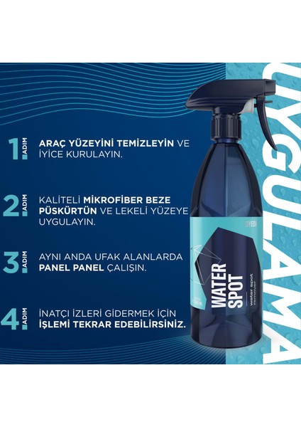 Q²m Waterspot Kireç Çözücü Cam Su Lekesi Temizleyici Çıkarıcı - 1000 ml