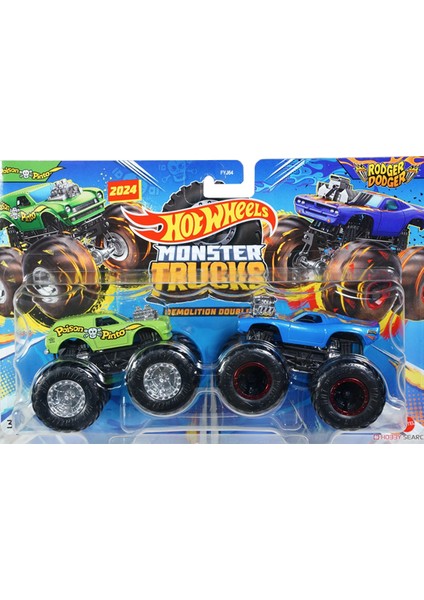 Hot Wheels Monster Trucks 2024 Posion Pinto ve Rodger Dodger HWN70