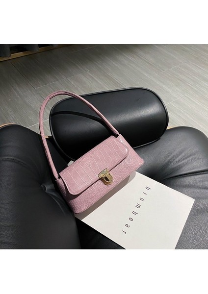 Kadınlar Için Moda Çanta Yeni Moda Kore Tarzı Taş Desen El Omuzdan Askili Çanta Koltuk Altı Çantası (Yurt Dışından)