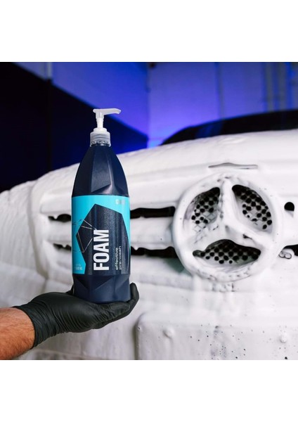 Q²m Foam Araç Ön Yıkama Şampuanı Konsantre - 1000 ml - Yoğun Köpüklü Prewash Snow Foam